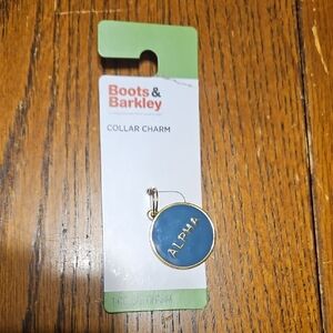 Boots & Barkley Blue Collar Charm with Gold Accent
